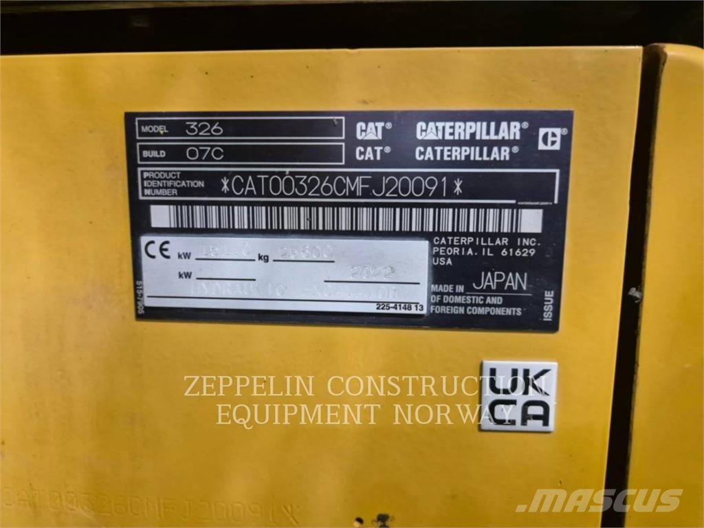 CAT 326-07 Escavadeiras de esteiras
