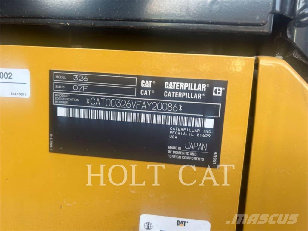 CAT 326 TC Εκσκαφείς με ερπύστριες