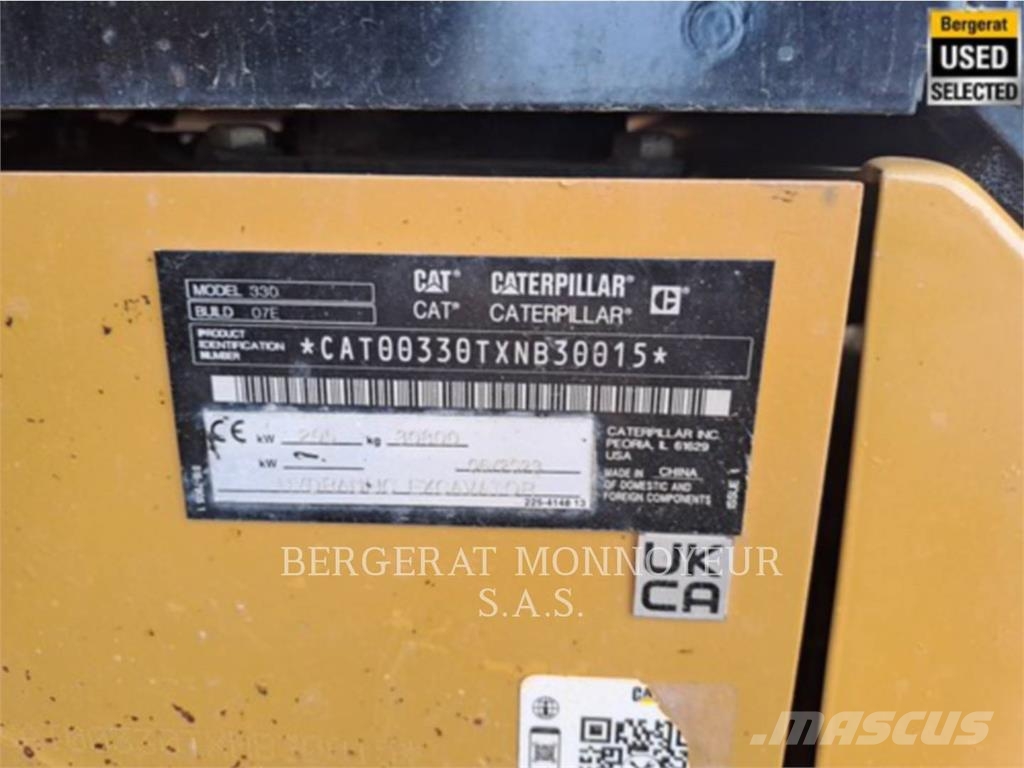 CAT 330 Excavadoras sobre orugas
