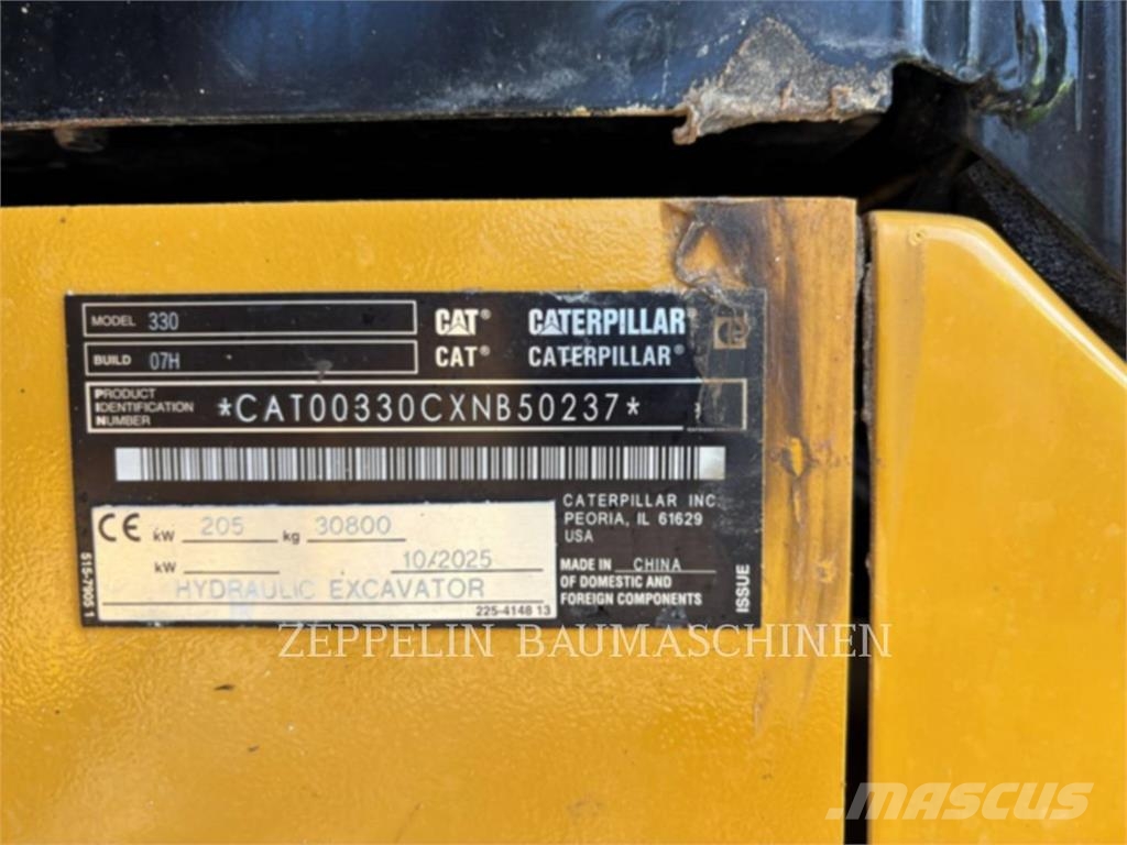 CAT 330-07 Bagri goseničarji
