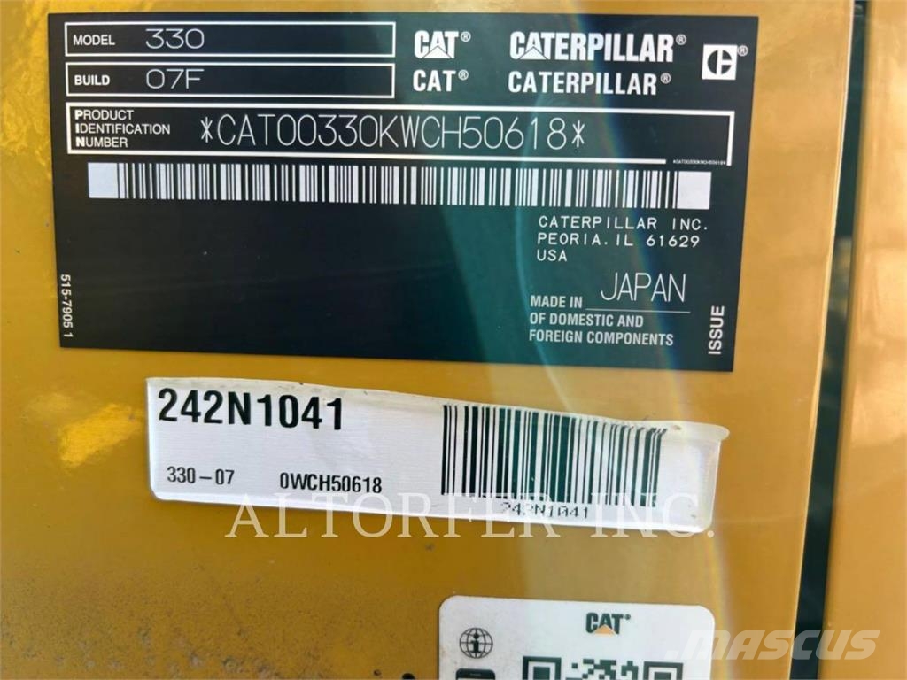 CAT 330-07 TH Excavatoare pe șenile