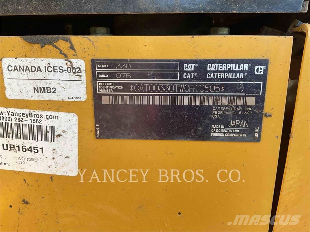 CAT 330 QC Rupsgraafmachines