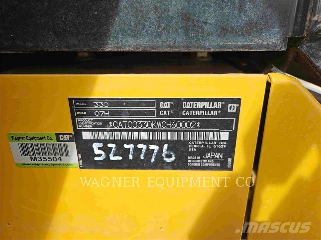 CAT 33007 Kāpurķēžu ekskavatori