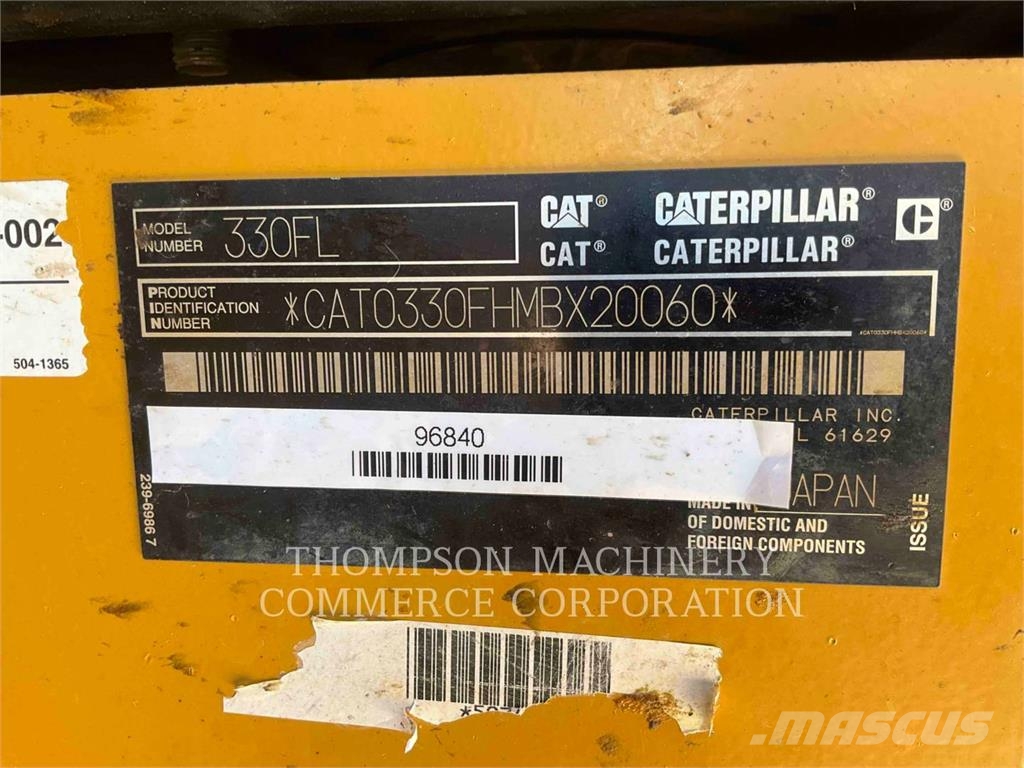 CAT 330FL Roomikekskavaatorid