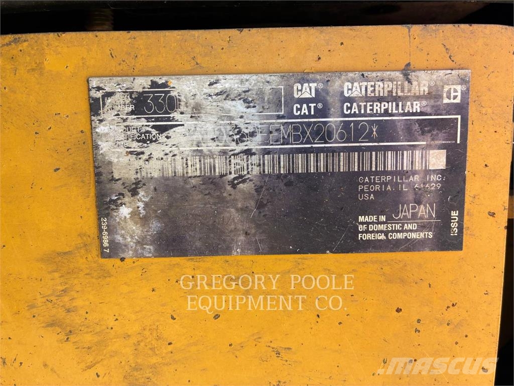 CAT 330FL Kāpurķēžu ekskavatori