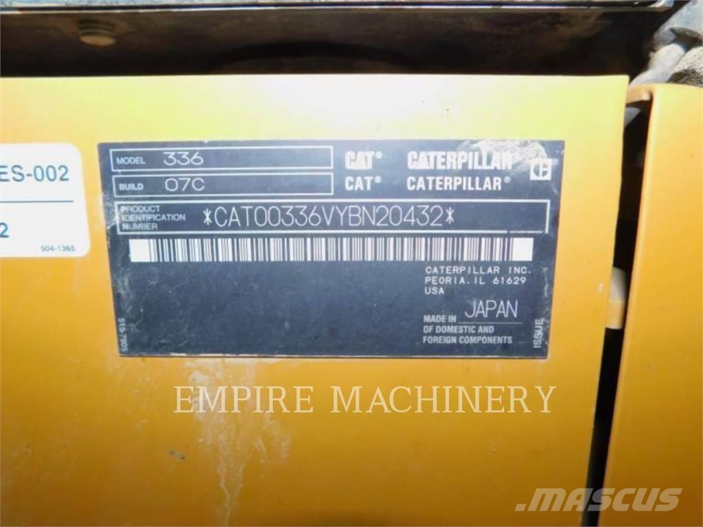 CAT 336-07 P Bagri goseničarji