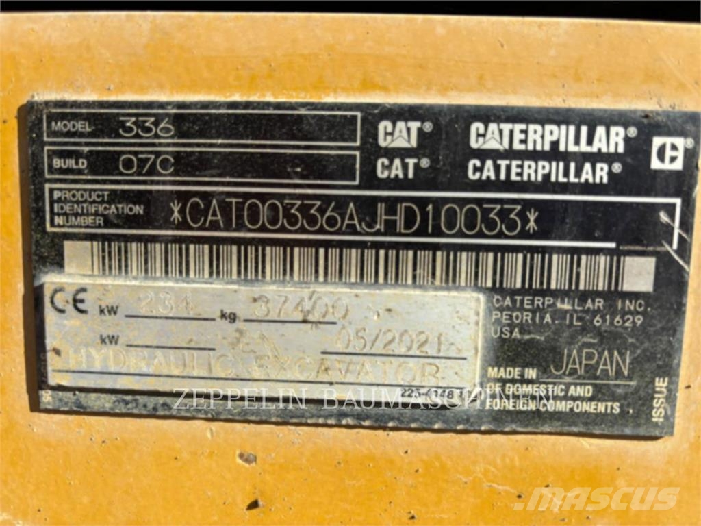 CAT 336-07C Bagri goseničarji