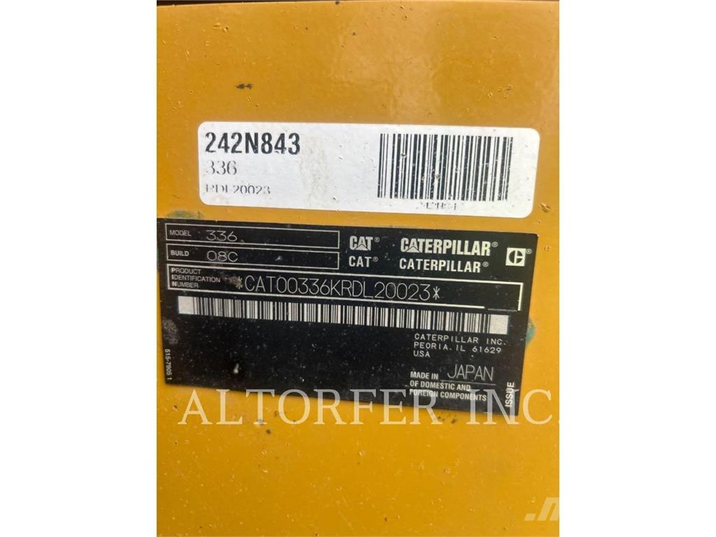 CAT 336-08 Bagri goseničarji