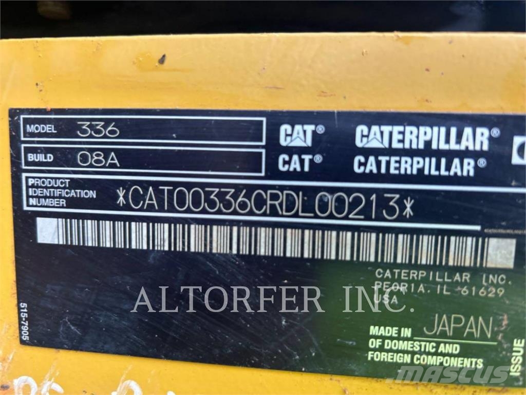 CAT 336-08 3D Гусеничні екскаватори