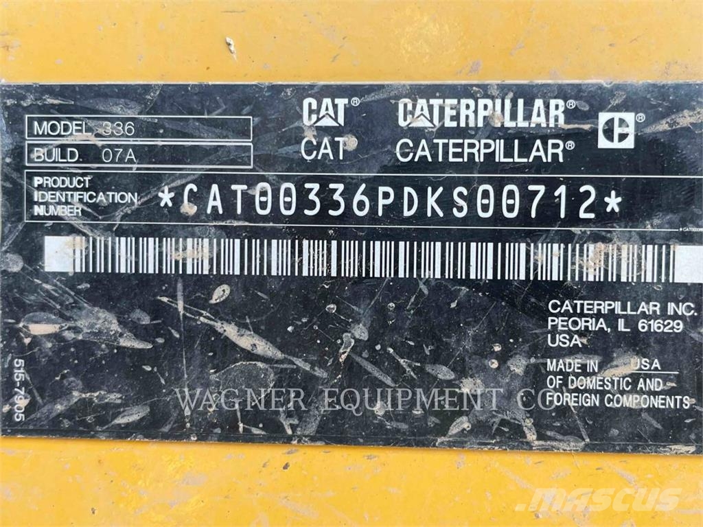 CAT 336 TC Гусеничні екскаватори
