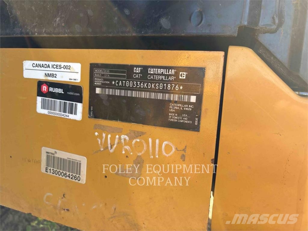 CAT 33607 Kāpurķēžu ekskavatori