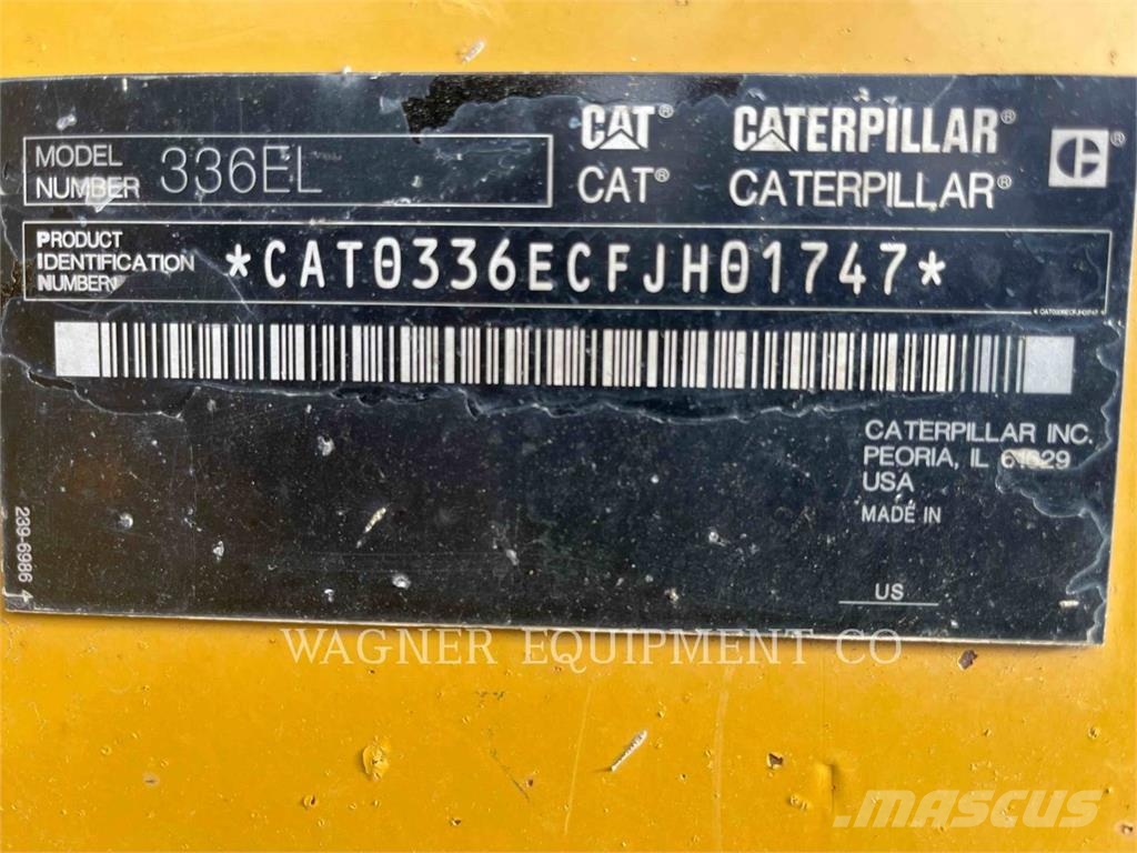 CAT 336EL Koparki gąsienicowe