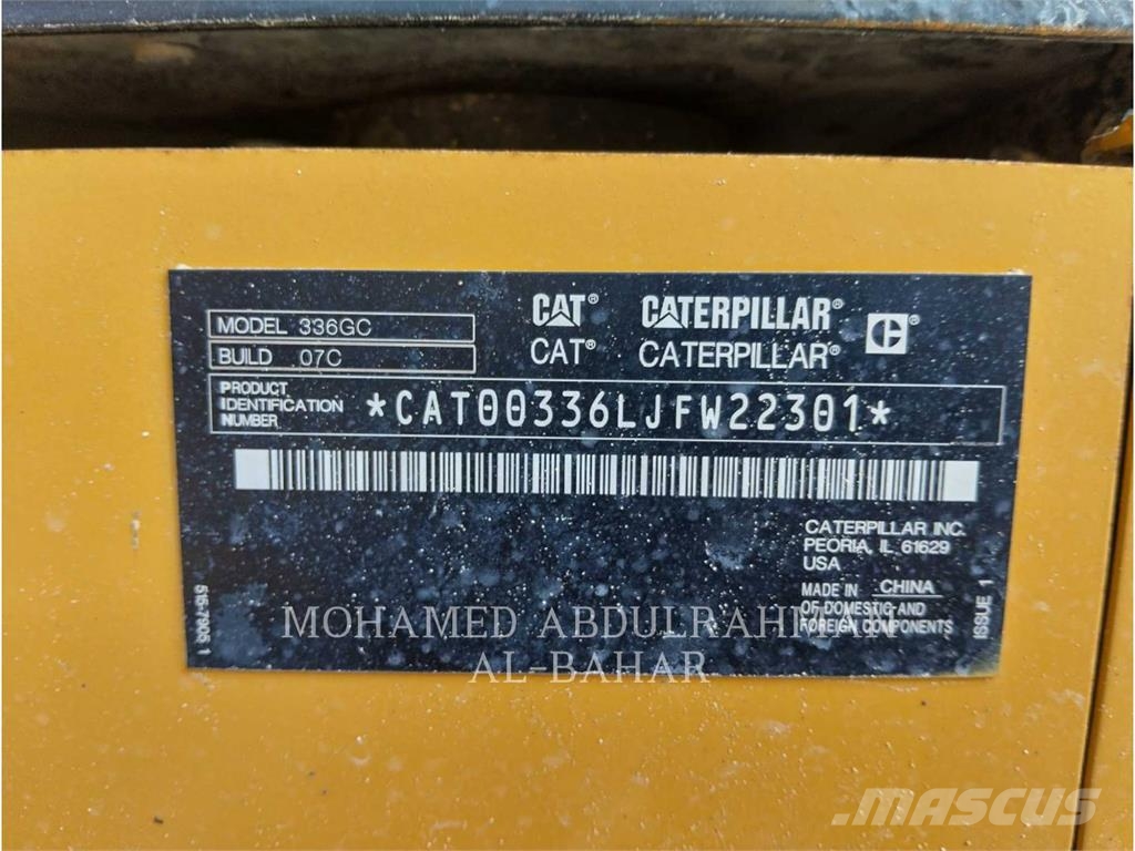 CAT 336GC Pásové rýpadlá