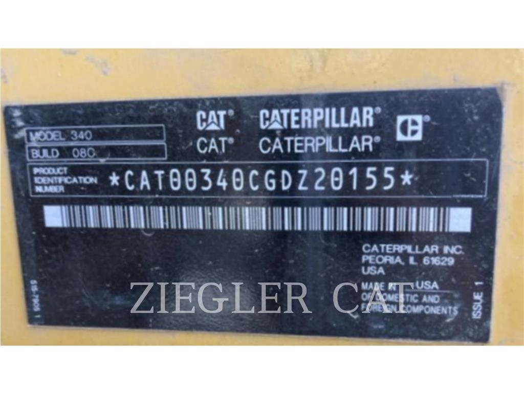 CAT 340 Roomikekskavaatorid