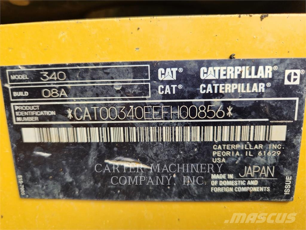 CAT 340 Bagri goseničarji