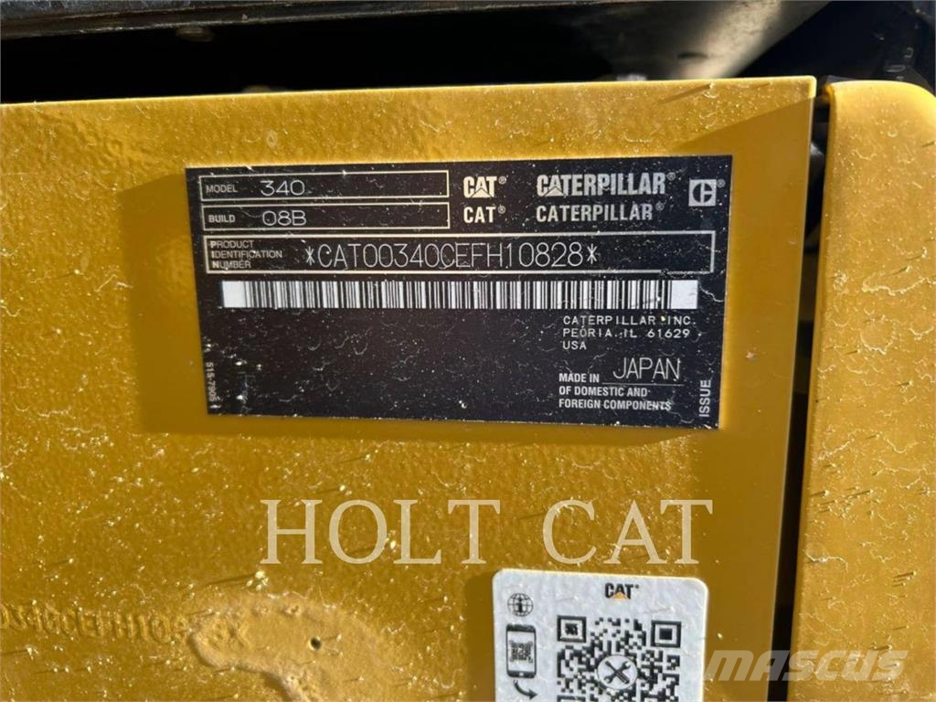 CAT 340 12 TC Chargeuse sur pneus