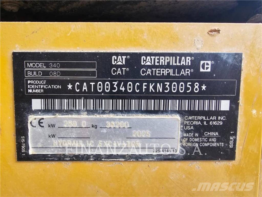 CAT 340F Lánctalpas kotrók
