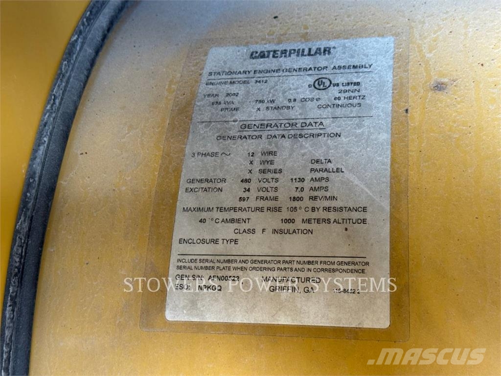 CAT 3412C Agregaty prądotwórcze Diesla