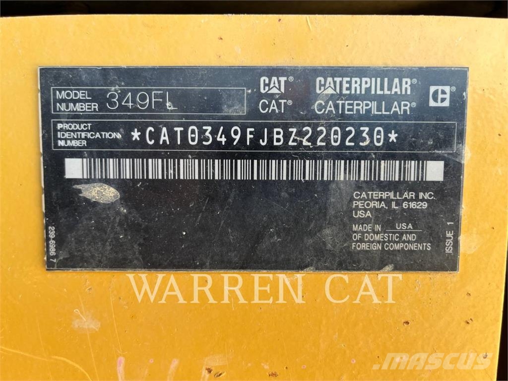 CAT 349 Lánctalpas kotrók