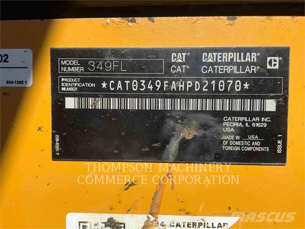 CAT 349FL Bagri goseničarji