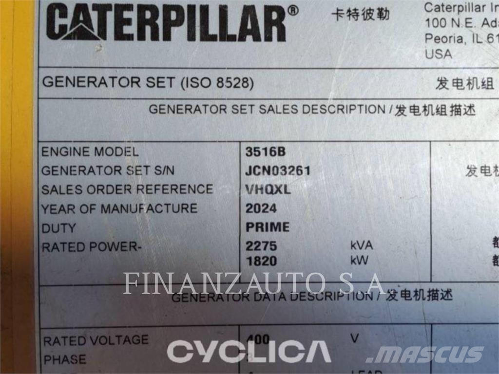 CAT 3516 Overige generatoren