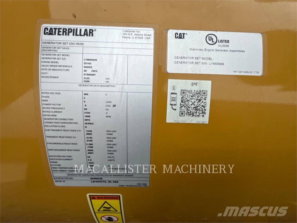 CAT 3516C Diesel Generators