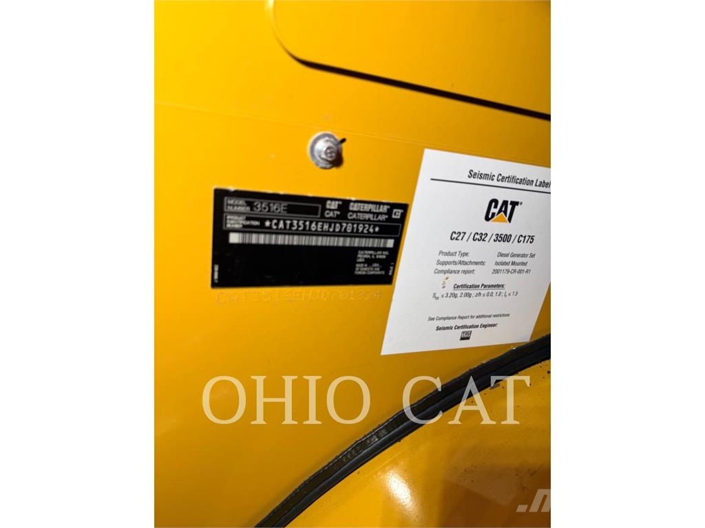 CAT 3516E Dieselgeneratorer