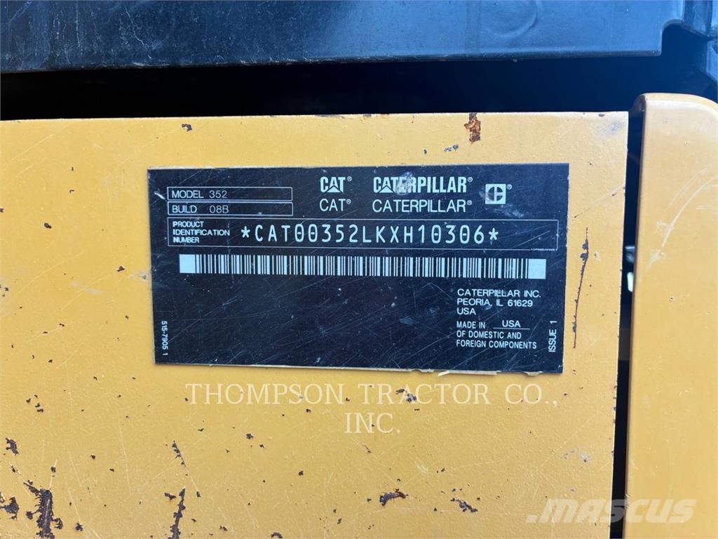CAT 352 Excavadoras de cadenas