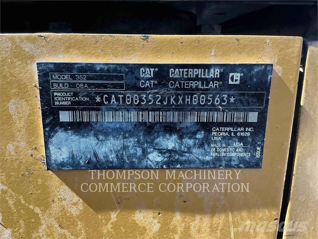 CAT 352 Bagri goseničarji