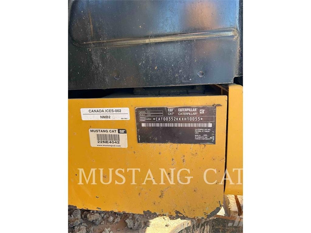 CAT 352-08FG Εκσκαφείς με ερπύστριες
