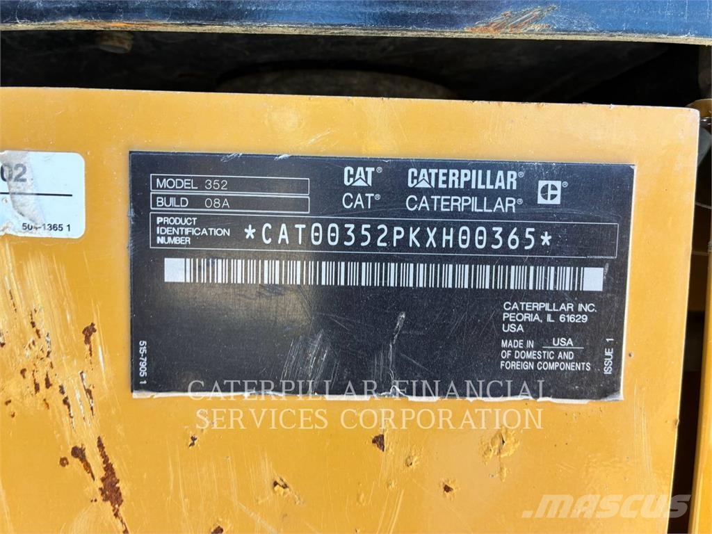 CAT 352-08FG Bagri goseničarji