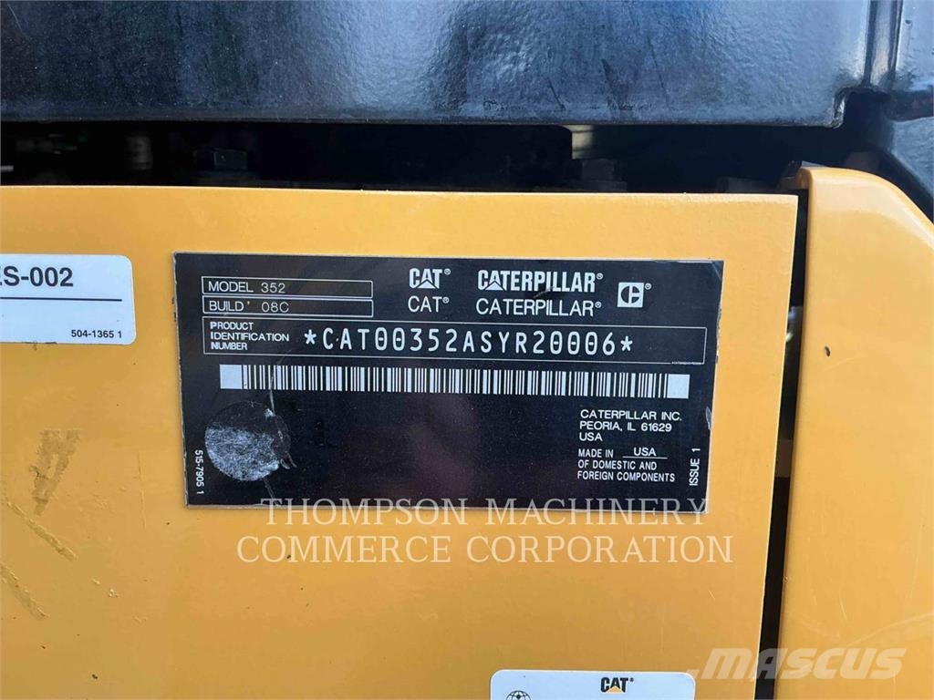 CAT 352VG Bagri goseničarji
