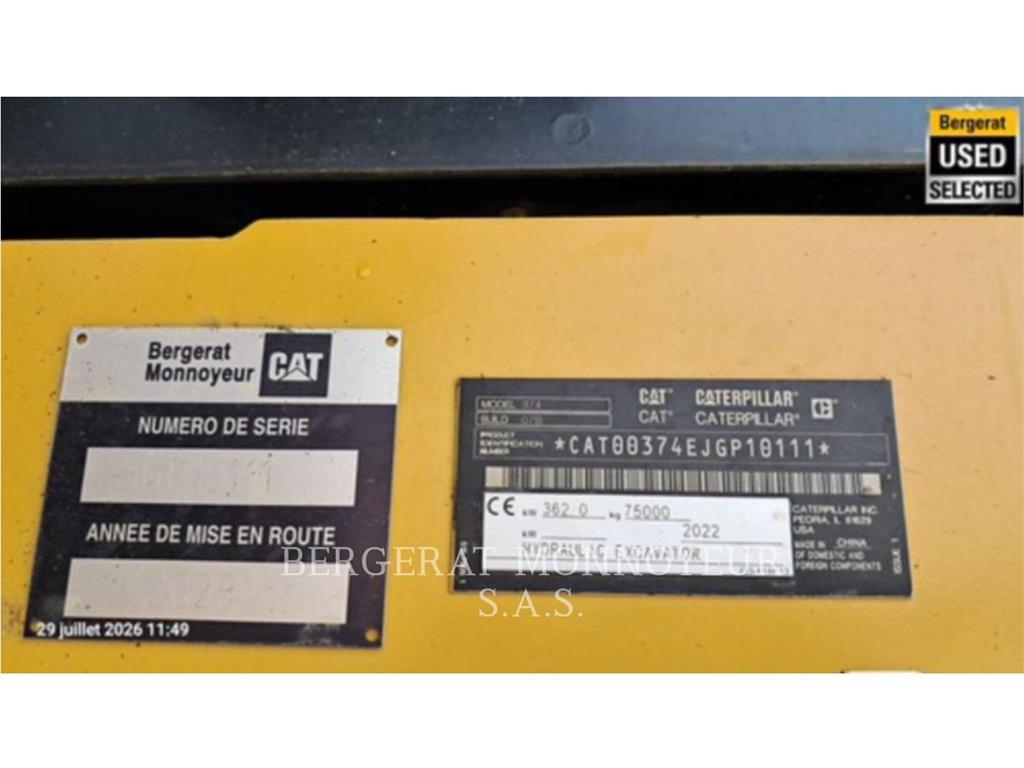CAT 374 Crawler excavators