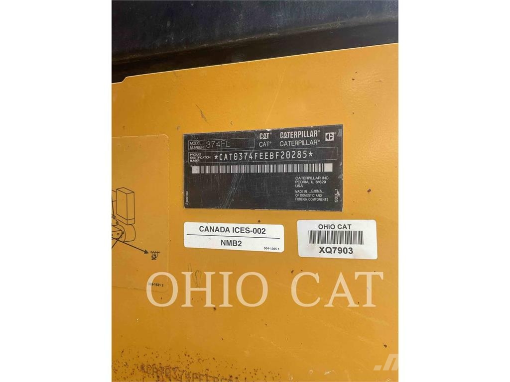 CAT 374FL Kāpurķēžu ekskavatori