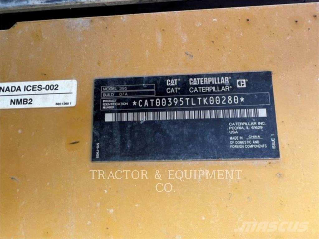 CAT 395 Kāpurķēžu ekskavatori