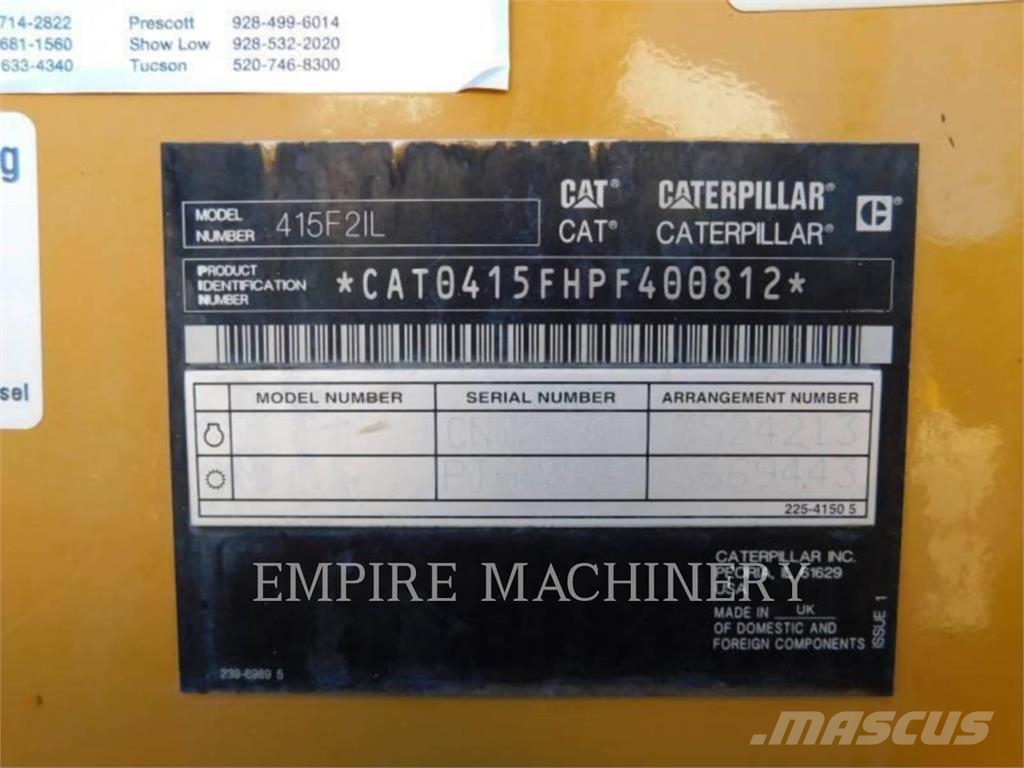 CAT 415F2 IL Iekrāvēji uz riteņiem