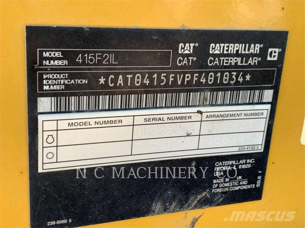 CAT 415F2 IL 백호로더