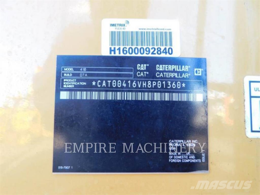 CAT 416-07L4SO Εκσκαφείς Φορτωτές τύπου JCB