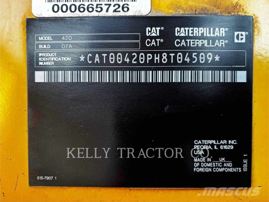 CAT 420-07 لوادر ذات جرافات عكسية