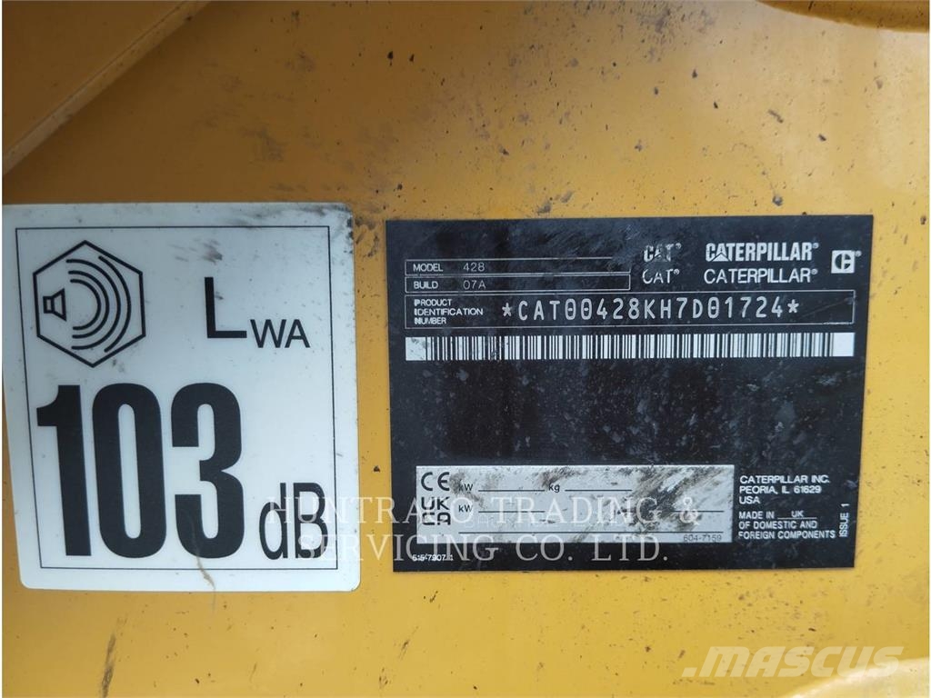 CAT 428-07 Εκσκαφείς Φορτωτές τύπου JCB