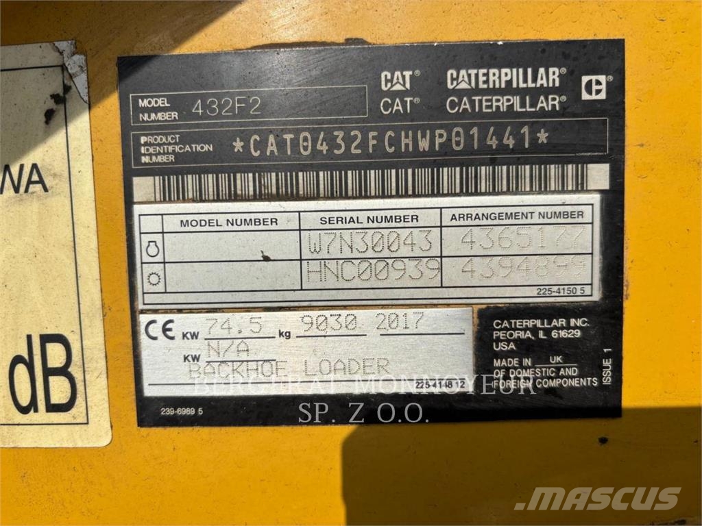 CAT 432F2 Εκσκαφείς Φορτωτές τύπου JCB