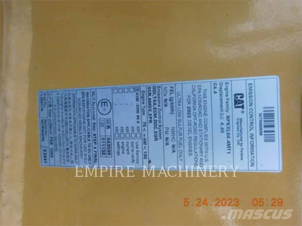 CAT 440-07L4EO لوادر ذات جرافات عكسية