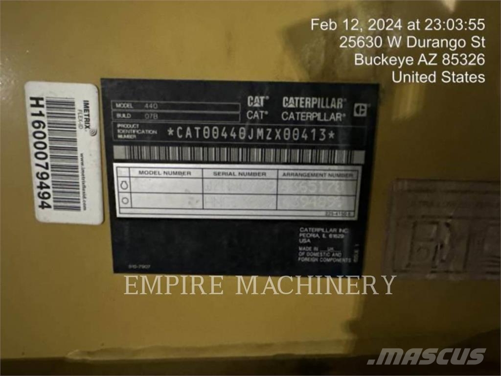 CAT 440-07L4EO لوادر ذات جرافات عكسية