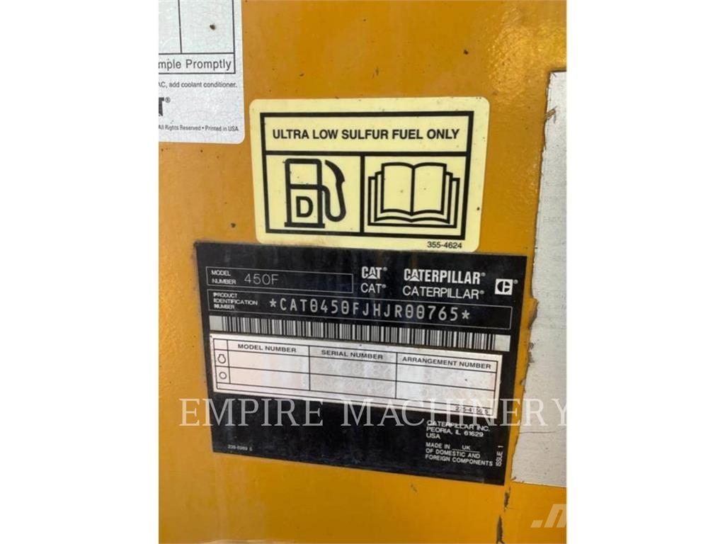 CAT 450F 4EOMP لوادر ذات جرافات عكسية