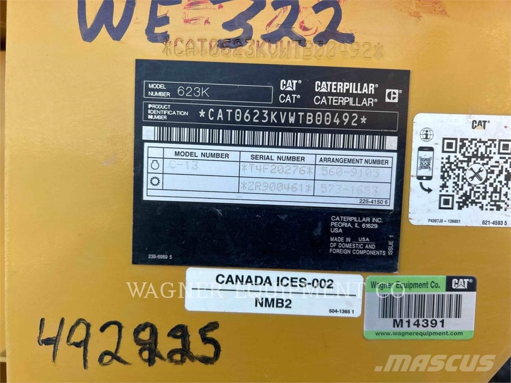 CAT 623K Raspadoras