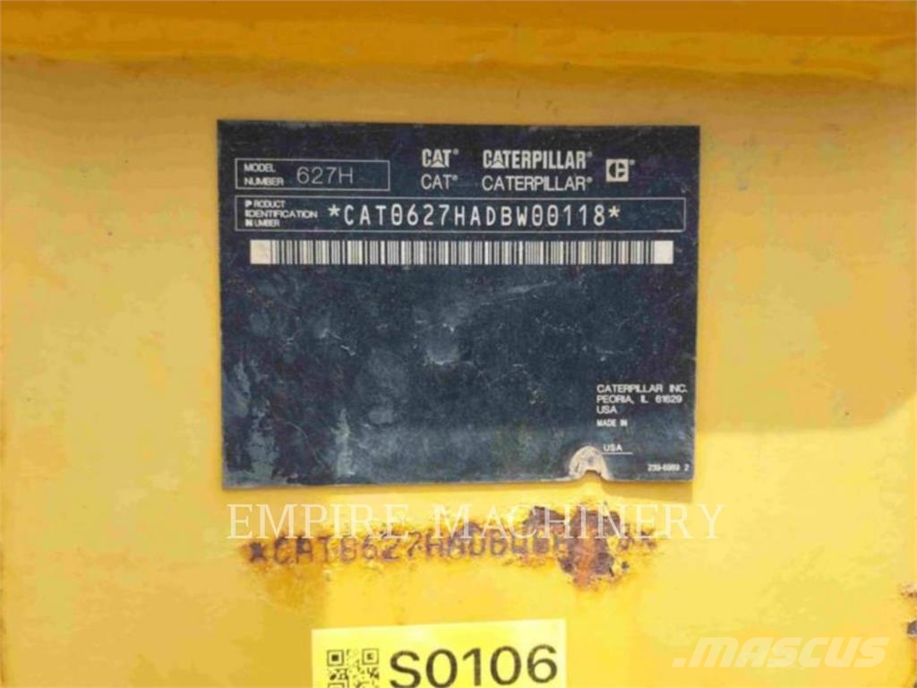CAT 627H Kaabitsad