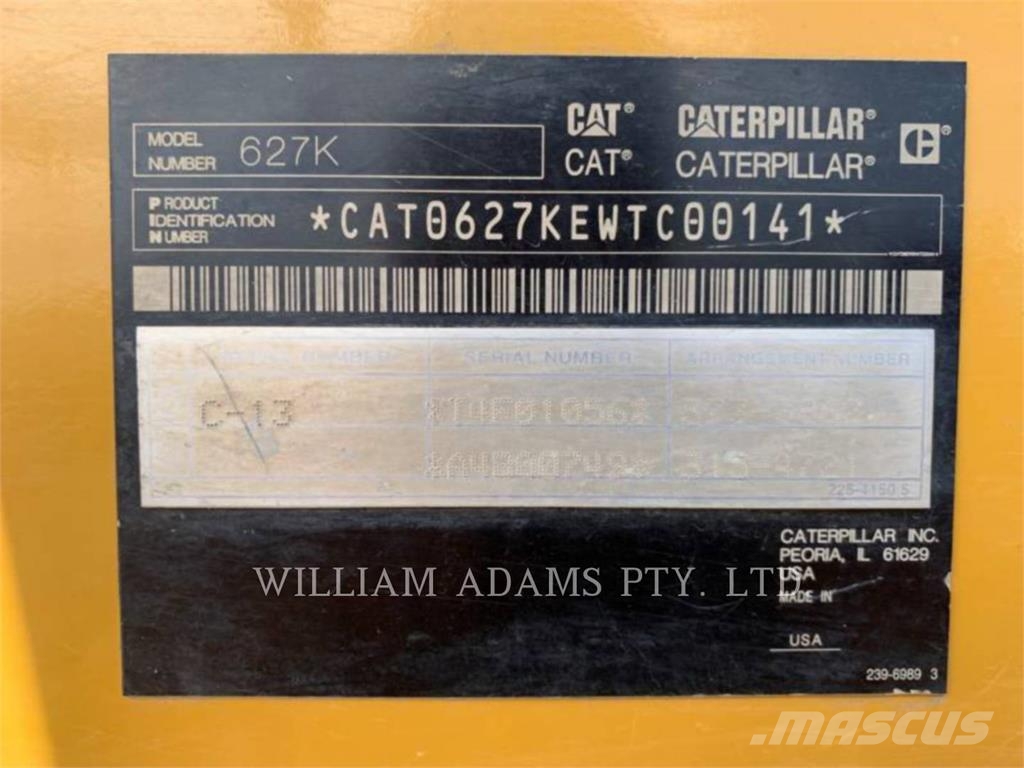 CAT 627K Raspadores