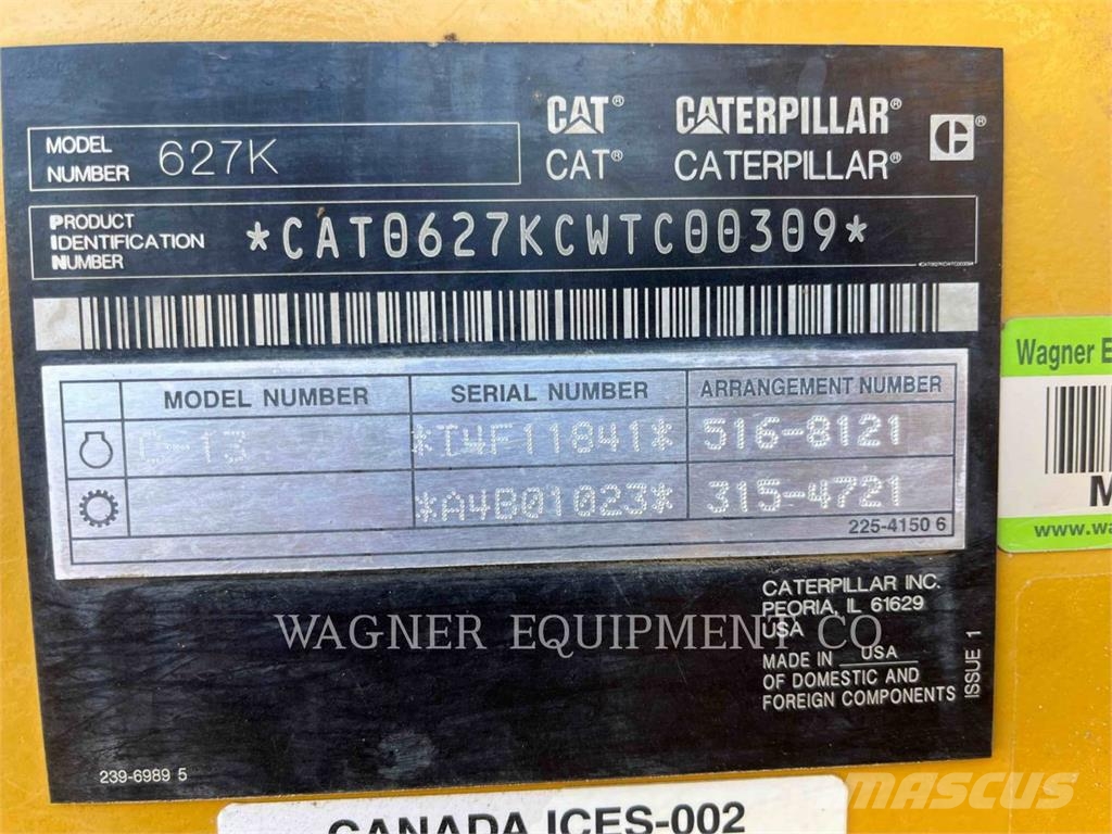 CAT 627K كاشطات