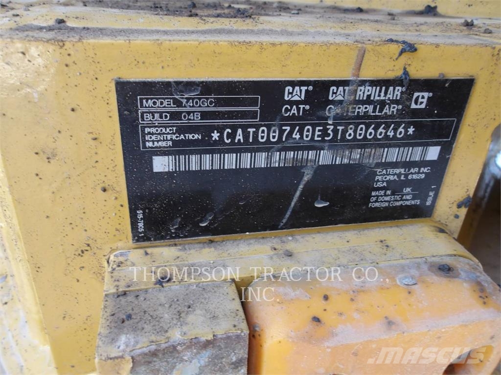 CAT 740-04GC Terrængående lastbiler