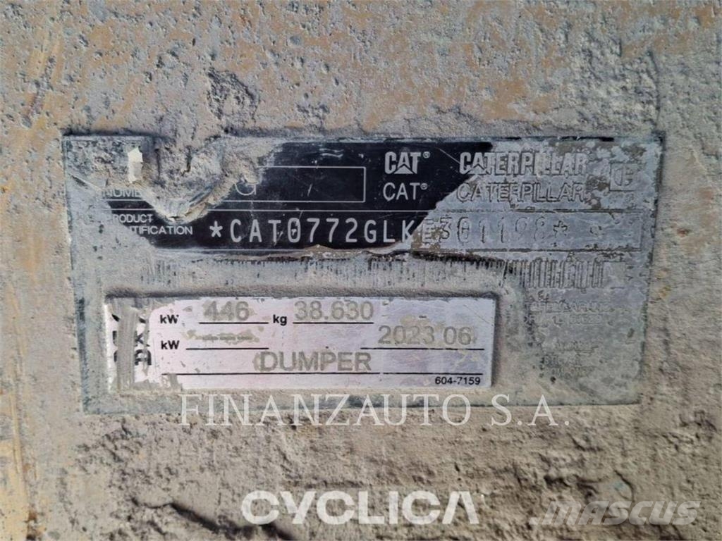 CAT 772G Liigendraamiga pinnaseveokid